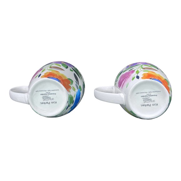 Mikasa Provence Garde Coffee Mugs Floral Tea Cups by Kim Parker - Picture 8 of 11